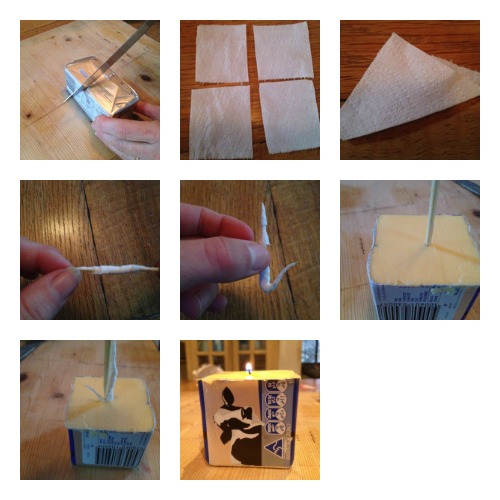 Butter Candle Experiment Steps